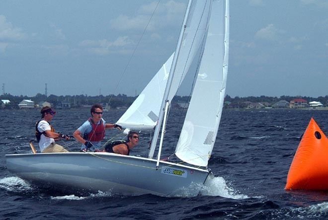 Sailing Action in the SUBWAY® USA Junior Olympic Sailing Festival sailed July 4-5 at Pensacola Yacht Club. Talbot Wilson Phot - USA JUNIOR OLYMPIC SAILING FESTIVAL in Pensacola © Talbot Wilson